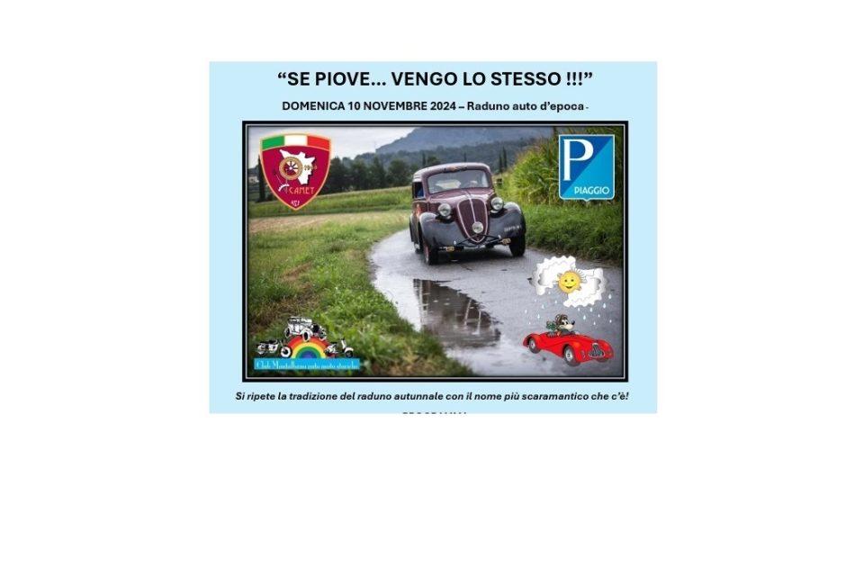 domenica 10 Novembre – “SE PIOVE… VENGO LO STESSO !!!” - con visita al Museo Piaggio